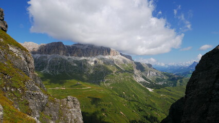 The Fassa Valley in the Dolomites (Trentino, northern Italy)