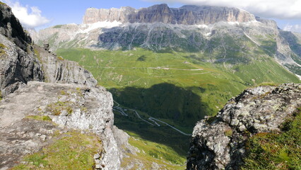 The Fassa Valley in the Dolomites (Trentino, northern Italy)