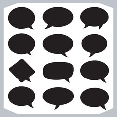 Different Speech Bubble Shapes Hand Drawn Doodle Art Pack