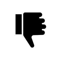 thumbs down, dislike - vector icon