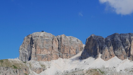 The Fassa Valley in the Dolomites (Trentino, northern Italy)