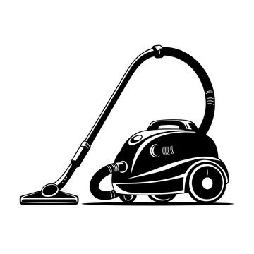 recommend clip art: Vintage Style Vacuum Cleaner Vector Illustration for Household Cleaning Concept Art