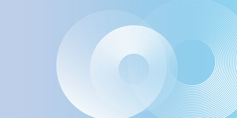 Abstract blue modern background with circle elements. Digital technology natural good