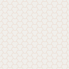 Naklejka premium Geometric Hexagonal Pattern: Subtle Beige and White Design for Modern Interiors and Textiles