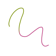 Gradient Undulating scribble line illustration art