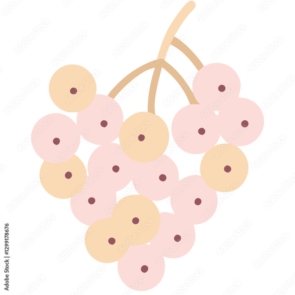 Aufkleber colorful abstract grape cluster vector art for design and illustration projects