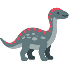 Fototapeta premium Cute Dinosaur Vector Illustration Colorful Cartoon Prehistoric Animal Design