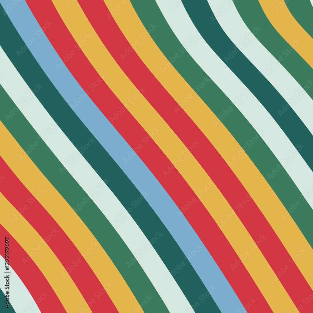 Poster colorful wavy stripes pattern abstract vector background design