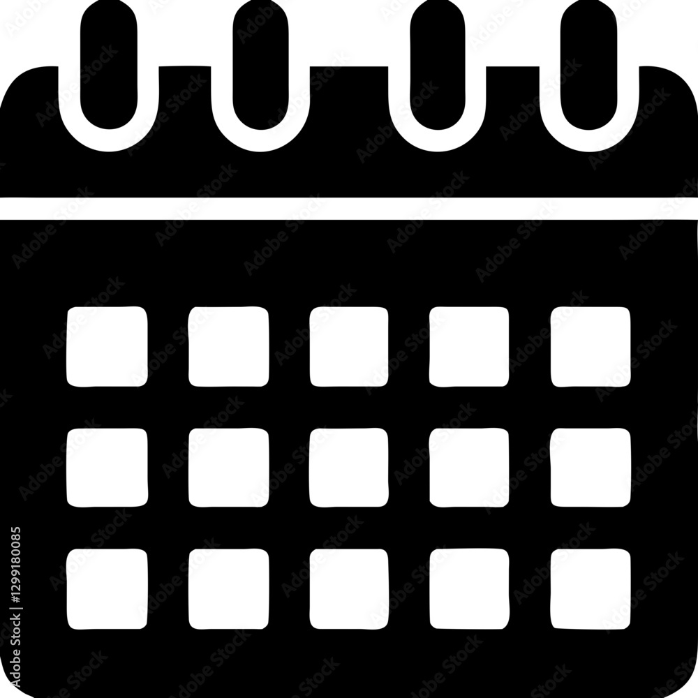 Poster vector calendar for scheduling and event planning