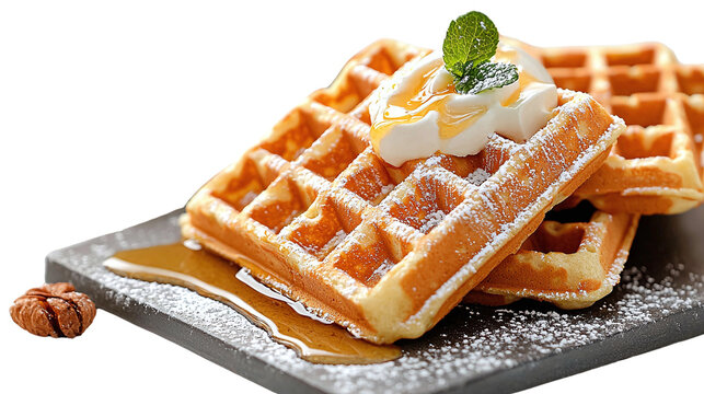 Traditional wa dessert with a generous scoop of ice cream and a second scoop for a delightful and indulgent treat