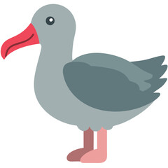 Fototapeta premium Colorful Albatross Bird Vector Illustration for Nature and Educational Use