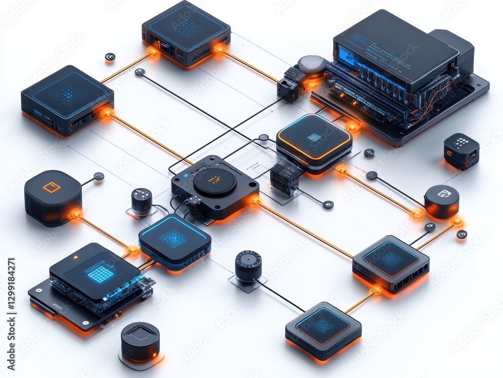 Poster microchip circuitry