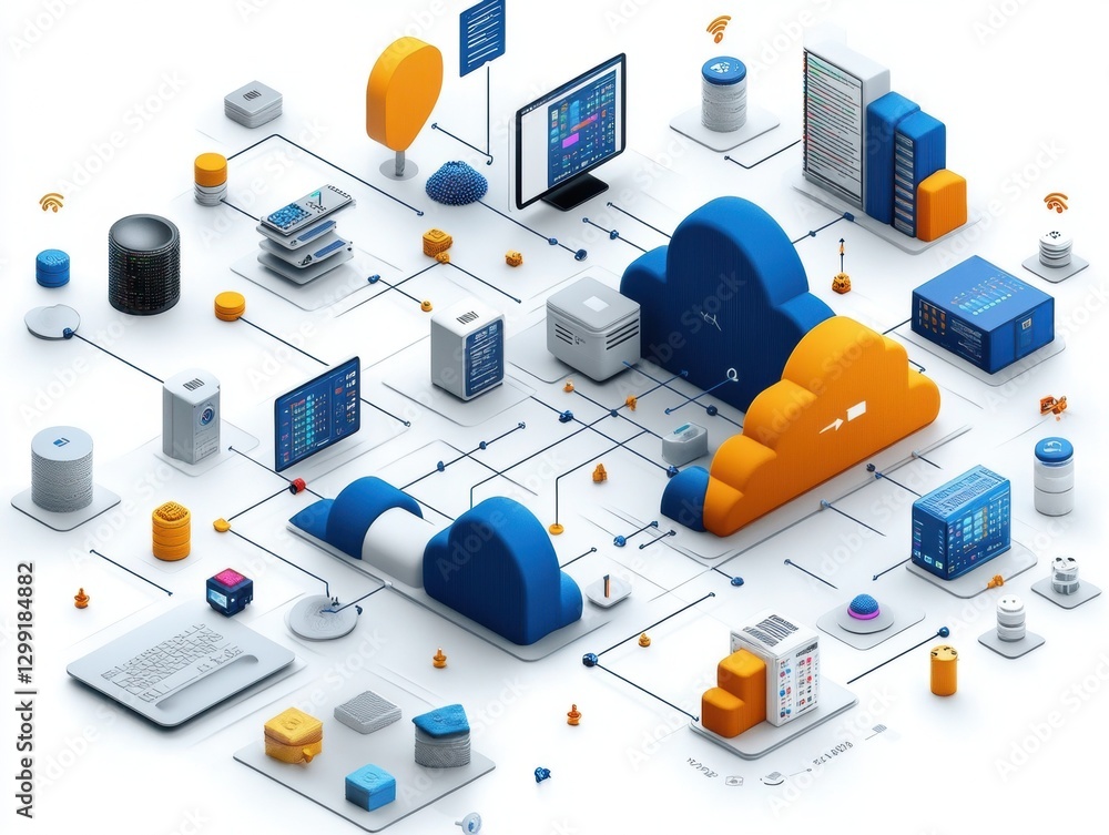 Aufkleber cloud computing infrastructure