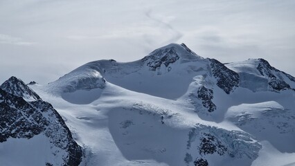 snow covered mountains