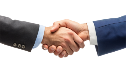 Corporate executive handshake business meeting professional interaction office environment close-up view trust building