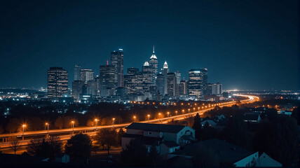 Obraz premium night view of st petersburg