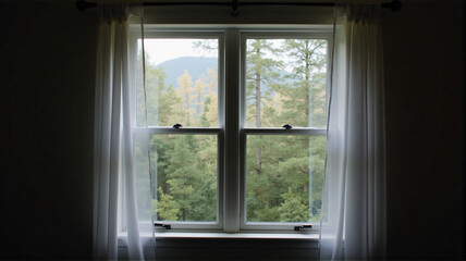 Obraz premium window in the sky