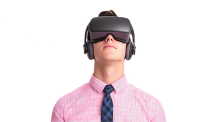 Virtual reality experience tech classroom online education isolated setting engaging viewpoint innovative learning