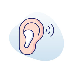 Ear vector icon
