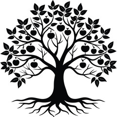 Fototapeta premium silhouette of tree