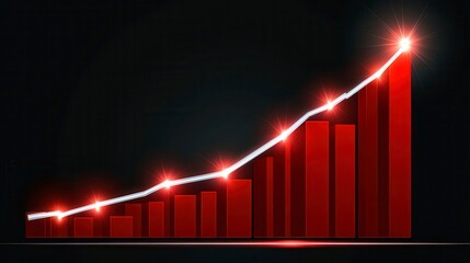 Fototapeta premium Charting a Course for Business Success: Stunning Visual Representation of Growth