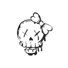 Urban art elements, graffiti vector icons set.