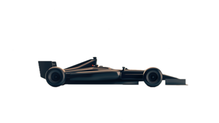 High-performance race car showcase digital studio isolated image futuristic design side view automotive innovation