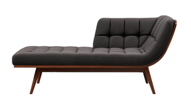 Stylish convertible sofa bed modern living room furniture showcase isolated elegant design