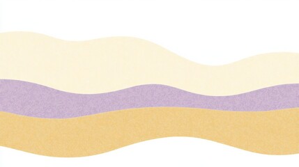 Obraz premium Abstract Pastel Landscape Design with Layered Wavy Hills