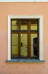 Fototapeta premium Window with reflection, Hluboka nad Vltavou, Czechia