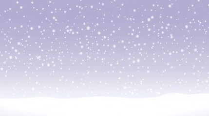 Winter Scene with Falling Snowflakes - A Beautiful Winter Landscape