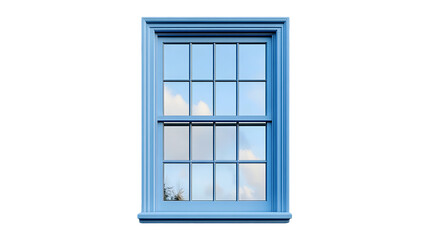 Fototapeta premium Blue Window Pane Sky View Home Decor,