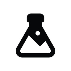 Flask icon. Simple vector sign.