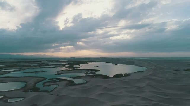aerial view of the sea