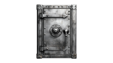 Old Metal Bank Vault Door Strongbox Security Safe