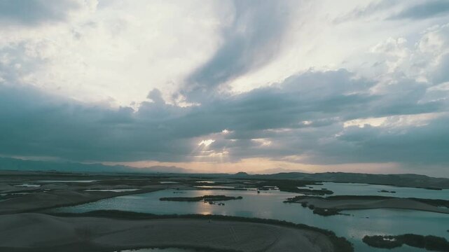 clouds over the sea