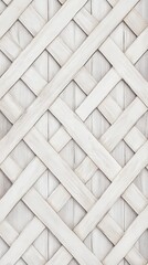 A Stunning White Wooden Lattice Wall Design for Modern Homes