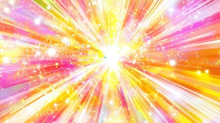 Obraz premium Radiant Burst of Colors: Abstract Graphic Design