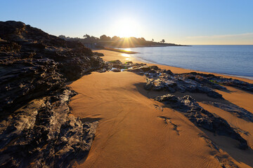 The Portmain beach in Loire Atlantique coast