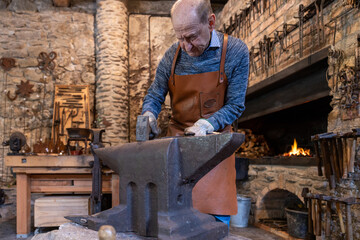 Blacksmith at Work in Salzburg, Austria Preserving Tradition