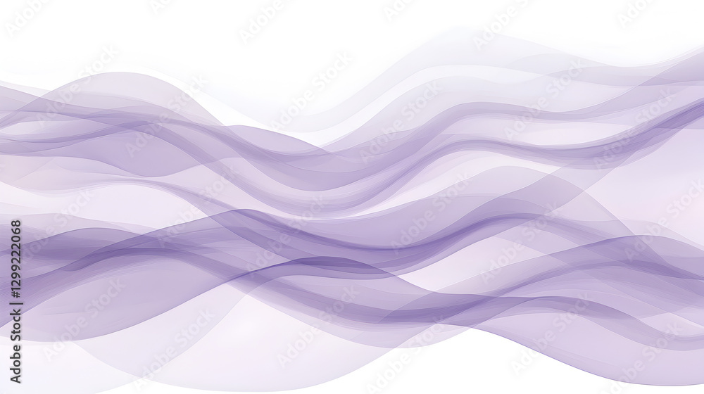 Poster elegant abstract gradient background with flowing purple waves design