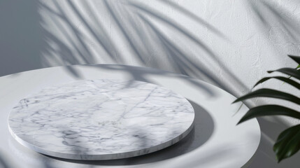 white marble table top