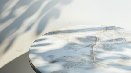 white marble table top