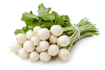 Radish isolated on white or white background.