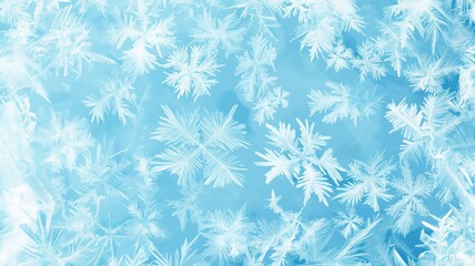 Abstract snowflakes background