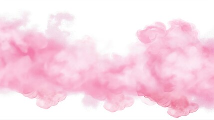 Fototapeta premium Red powder explosion on a white background