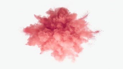 Fototapeta premium Explosion of colorful powder on a white background