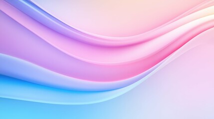 Fototapeta premium abstract background with soft pastel pink and blue tones on a lime background, smooth textures, clean and minimalistic layout, professional design