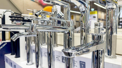 Taps for washbasins in the construction amphazine