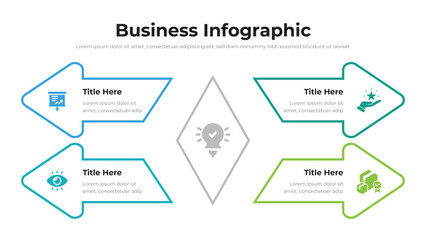 Business infographic presentation layout fully editable.